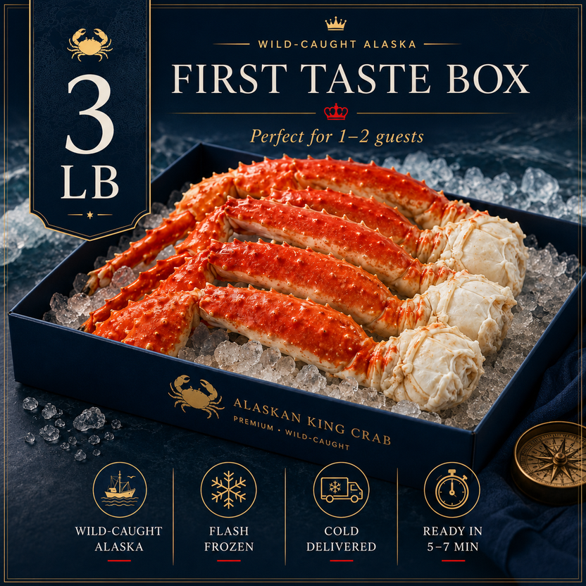 3 lb king crab box