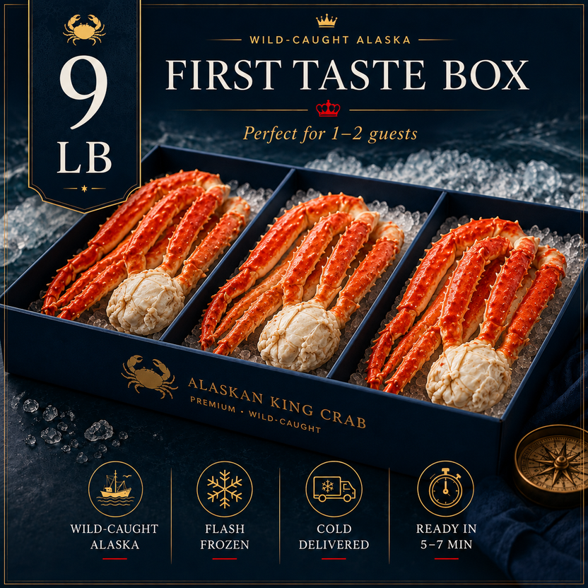 9 lb king crab box