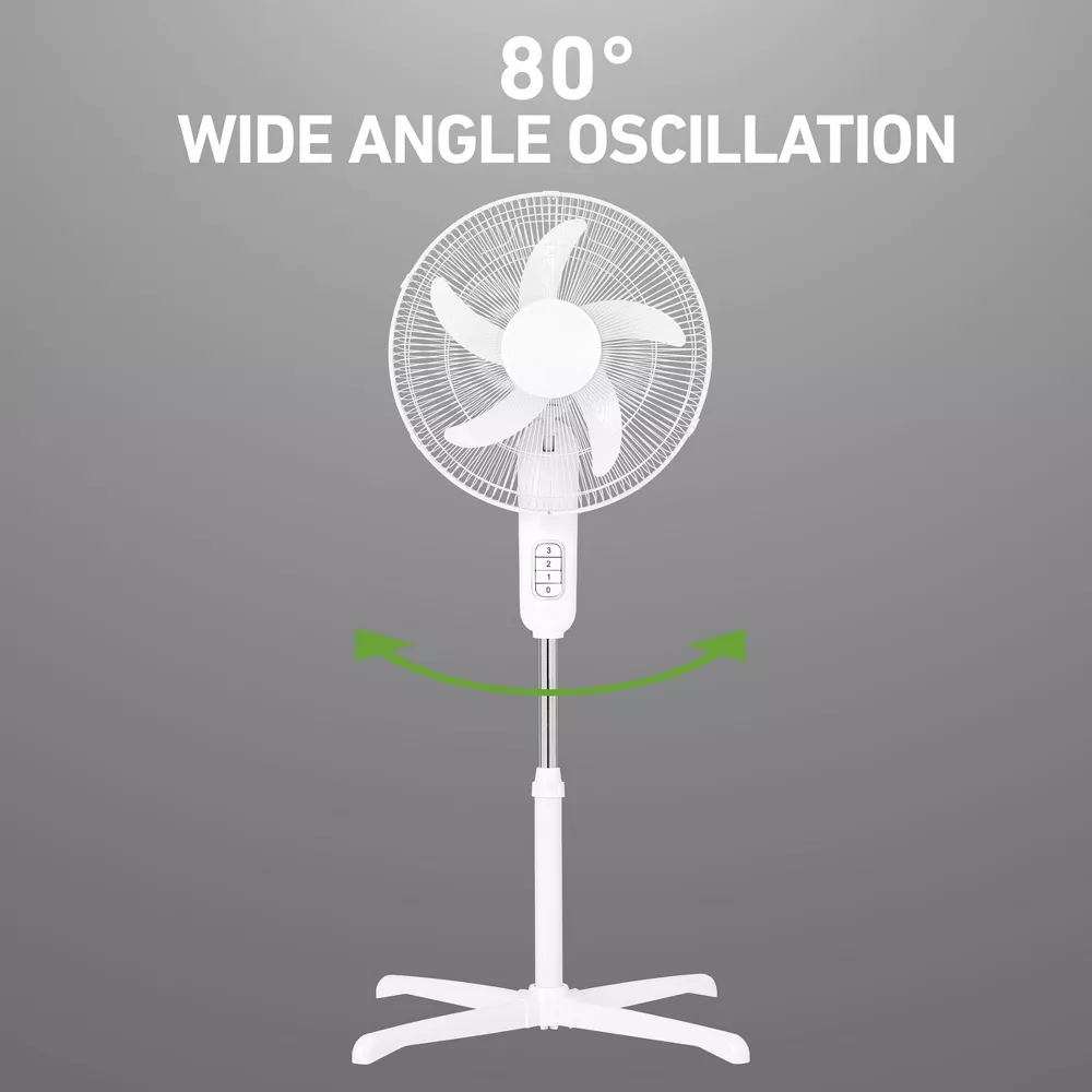 16 Inch Manual Control Oscillating Household Stand Fan